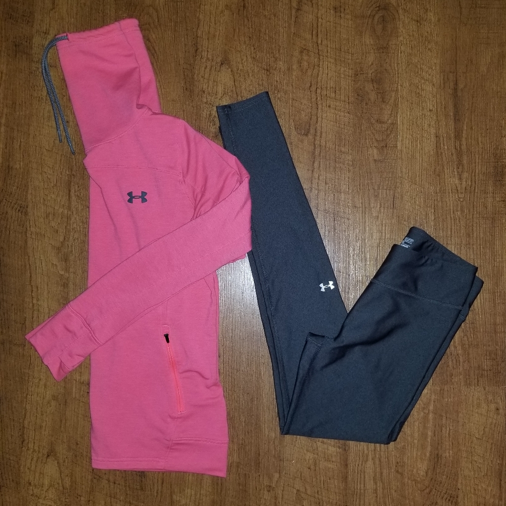 Womens Under Armour Outfit Leggings sz S EUC